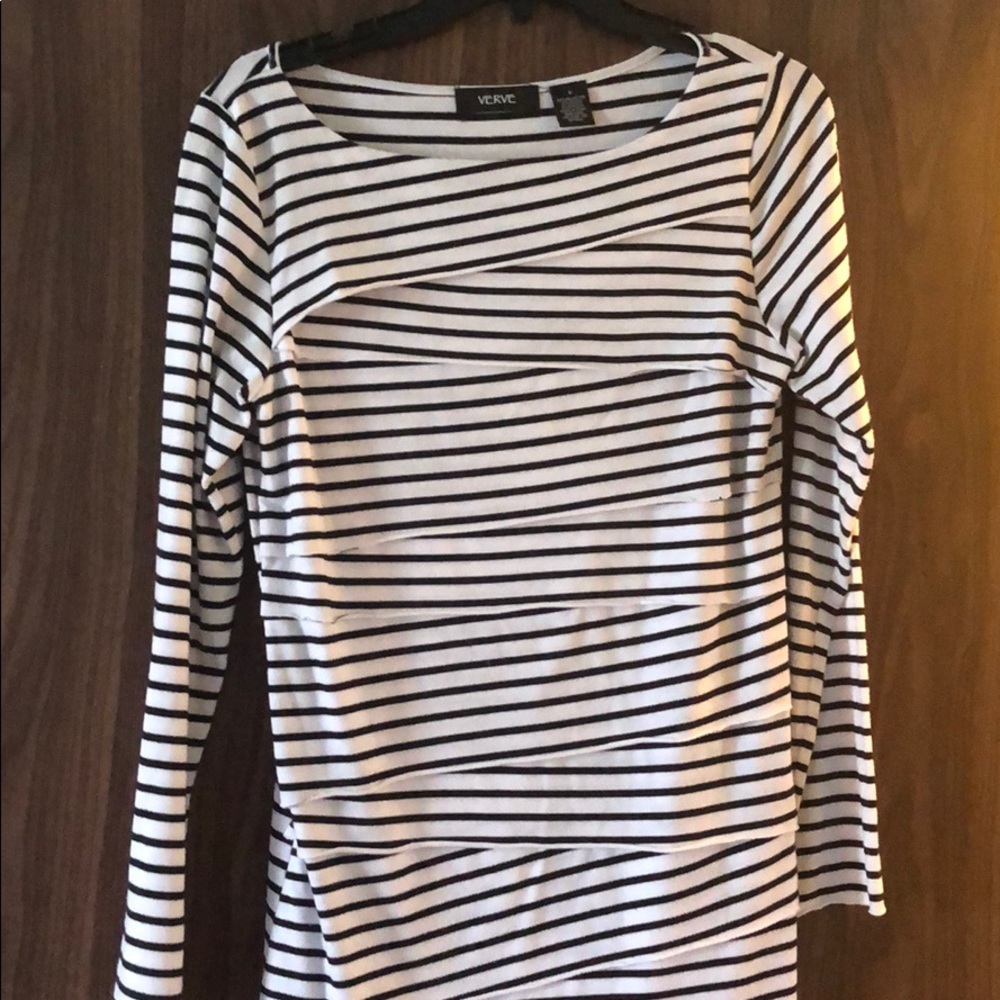 Black and white striped long sleeve